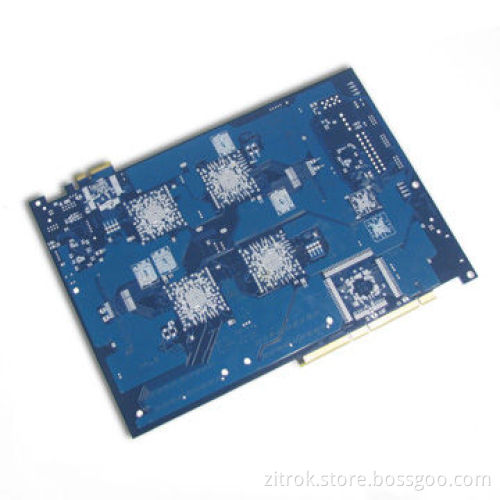 Quick-turnaround PCB, 14 layers with gold fingers finish